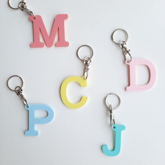 Llavero inicial metacrilato